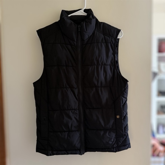 Black Puffer Vest Size Small - Picture 1 of 5